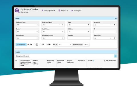 screenshot of Benchmark Gensuite Equipment & Op Risk